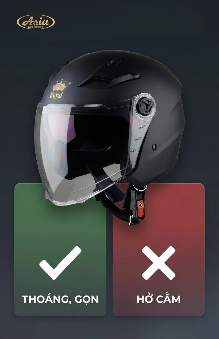 Ưu nhược điểm của mũ bảo hiểm 3/4 đầu Có nên sử dụng hằng ngày không